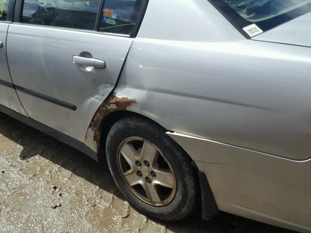 1G1ZT54875F102873 - 2005 CHEVROLET MALIBU LS 银色 照片 9