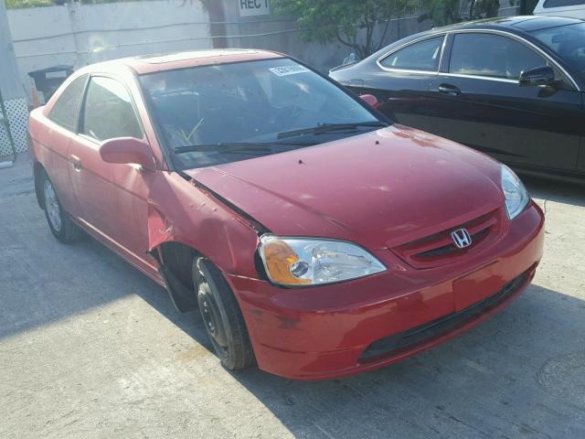 1HGEM22013L033337 - 2003 HONDA CIVIC EX RED photo 1