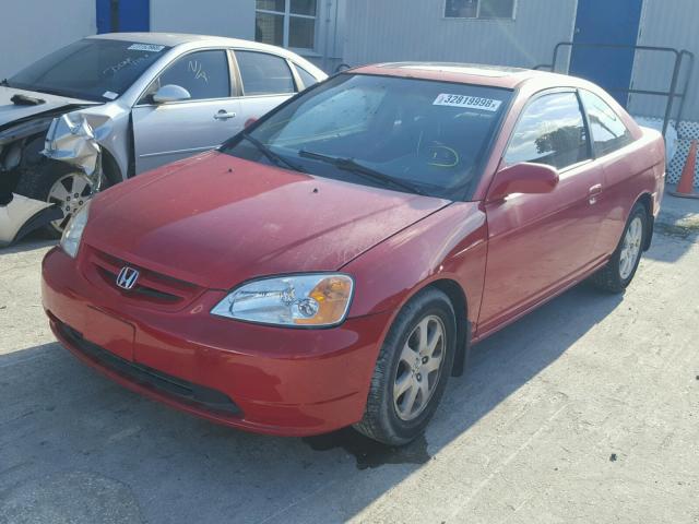 1HGEM22013L033337 - 2003 HONDA CIVIC EX 红色 照片 2