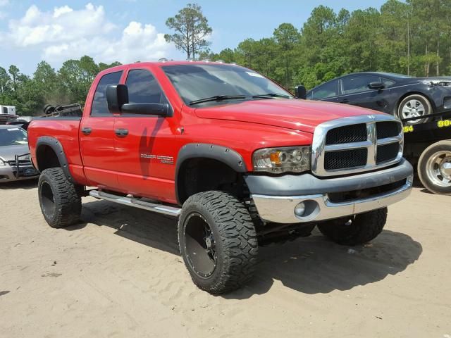 3D7KS28D85G902393 - 2005 DODGE RAM 2500 S RED photo 1