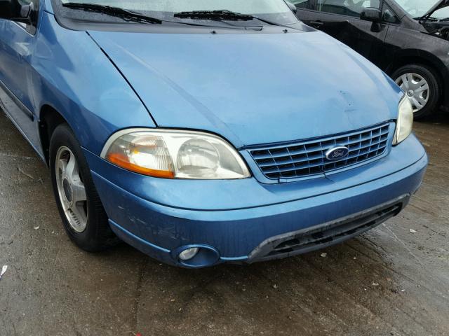 2FMZA51432BB23114 - 2002 FORD WINDSTAR L BLUE photo 9