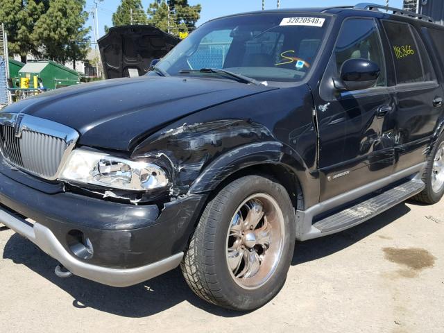 5LMFU28R31LJ28299 - 2001 LINCOLN NAVIGATOR BLACK photo 9