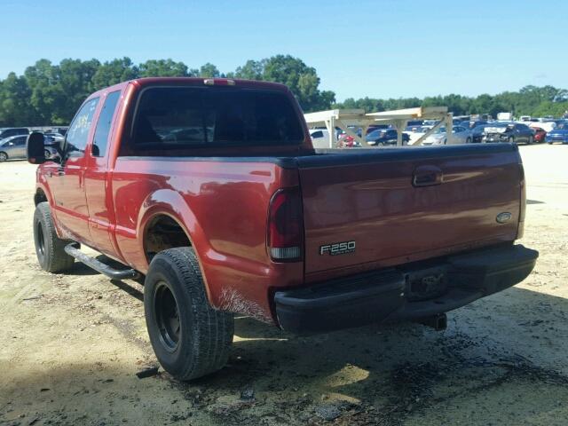 1FTNX21F1XED85551 - 1999 FORD F250 SUPER RED photo 3