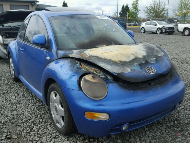 3VWCD21C7YM429924 - 2000 VOLKSWAGEN NEW BEETLE ლურჯი ფოტო 1