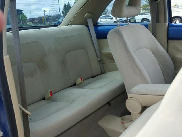 3VWCD21C7YM429924 - 2000 VOLKSWAGEN NEW BEETLE ლურჯი ფოტო 6