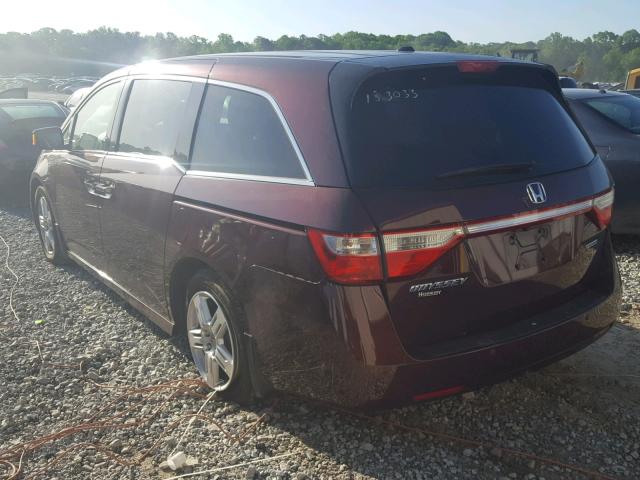 5FNRL5H94CB111204 - 2012 HONDA ODYSSEY TO BURGUNDY photo 3