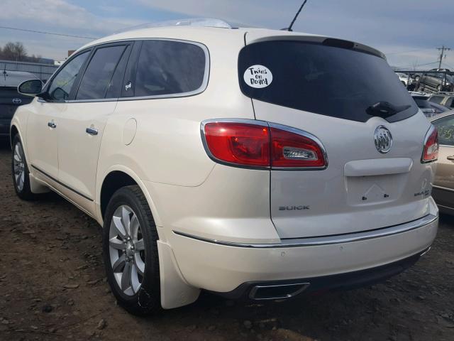 5GAKVCKD3EJ335851 - 2014 BUICK ENCLAVE WHITE photo 3