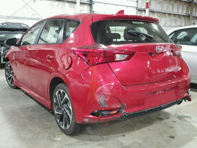 JTNKARJE4GJ508444 - 2016 TOYOTA SCION IM RED photo 3