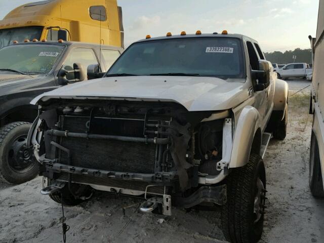 1FT8W4DT1DEB86475 - 2013 FORD F450 SUPER SILVER photo 2