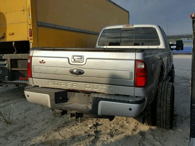1FT8W4DT1DEB86475 - 2013 FORD F450 SUPER SILVER photo 4