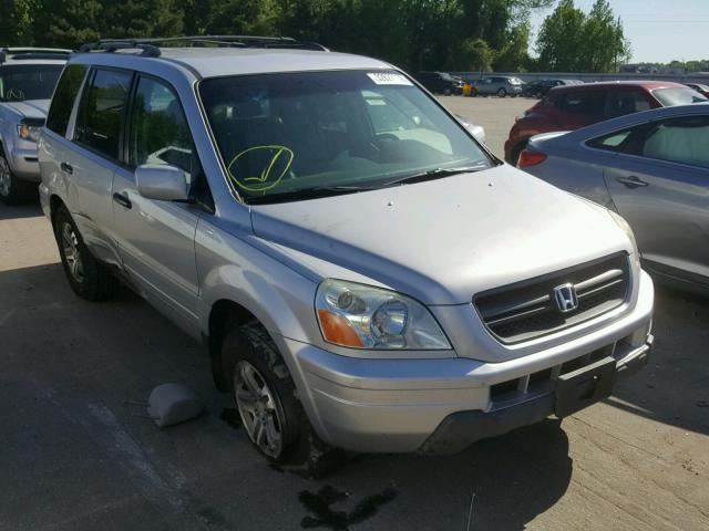 2HKYF18573H513079 - 2003 HONDA PILOT EXL SILVER photo 1