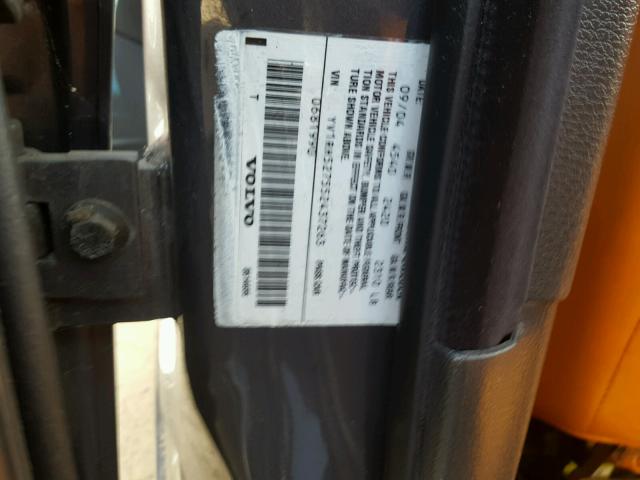 YV1RH527552437263 - 2005 VOLVO S60 R 石墨色 照片 10