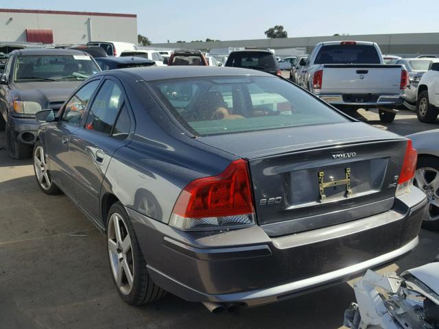 YV1RH527552437263 - 2005 VOLVO S60 R CHARCOAL photo 3