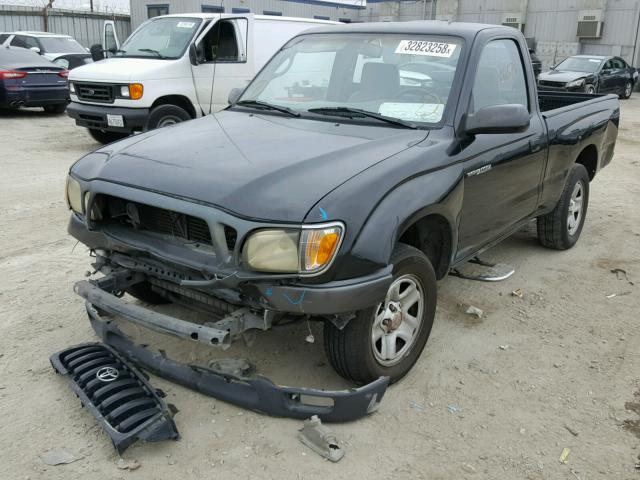 5TENL42N21Z800023 - 2001 TOYOTA TACOMA BLACK photo 2