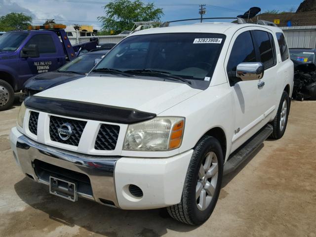 5N1AA08A87N711419 - 2007 NISSAN ARMADA SE WHITE photo 2