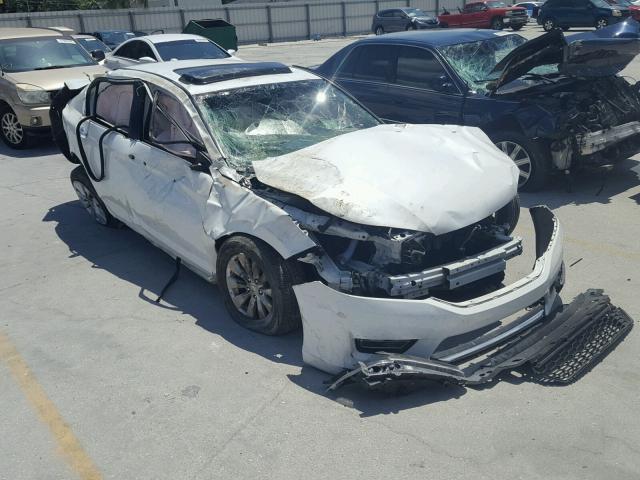 1HGCR2F85DA025179 - 2013 HONDA ACCORD EXL WHITE photo 1