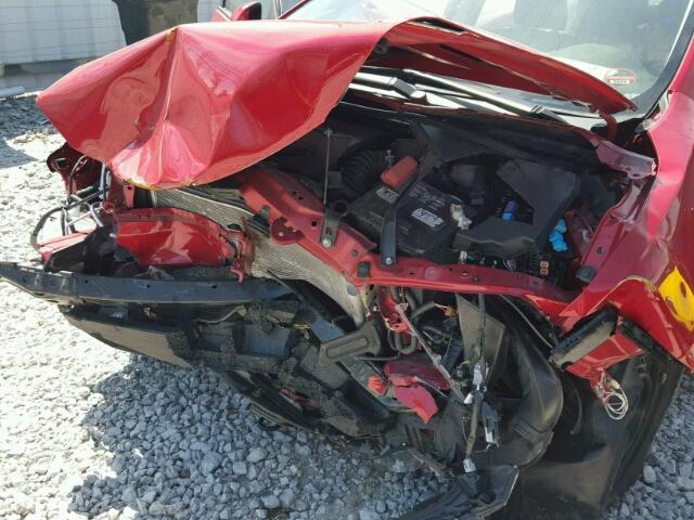 2T1BURHE8FC325351 - 2015 TOYOTA COR L/LE/L RED photo 9