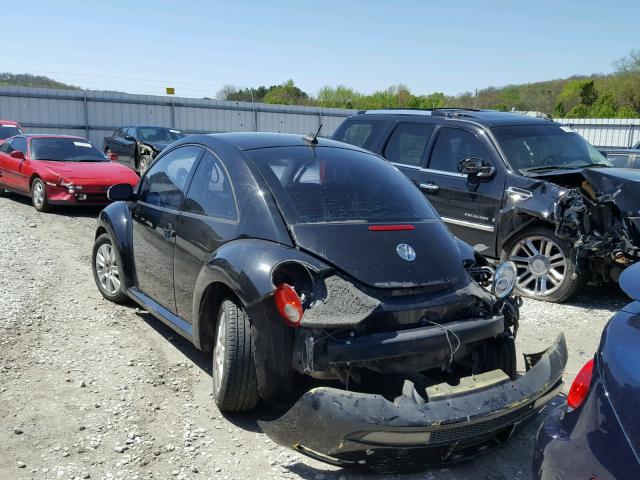3VWRW31C29M502080 - 2009 VOLKSWAGEN NEW BEETLE შავი ფოტო 3