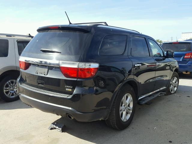 1C4RDHDG3DC650981 - 2013 DODGE DURANGO CR BLACK photo 4