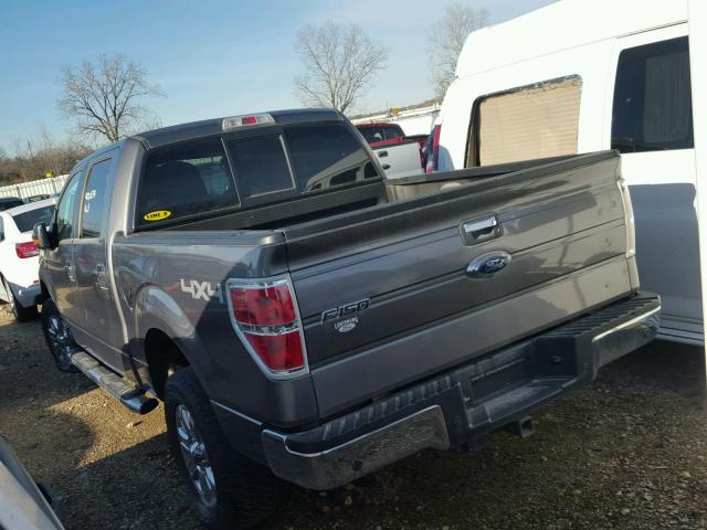 1FTFW1ET0EKE07362 - 2014 FORD F150 SUPER GRAY photo 3