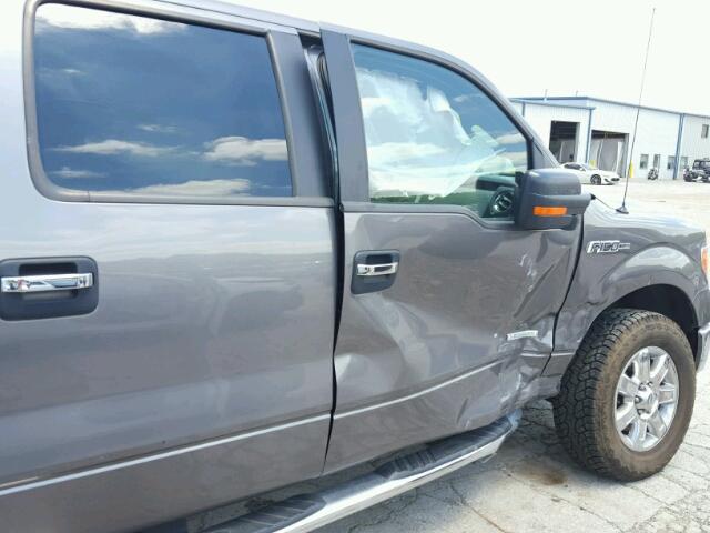 1FTFW1ET0EKE07362 - 2014 FORD F150 SUPER GRAY photo 9