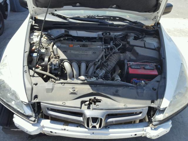 1HGCM56193A109930 - 2003 HONDA ACCORD DX WHITE photo 7