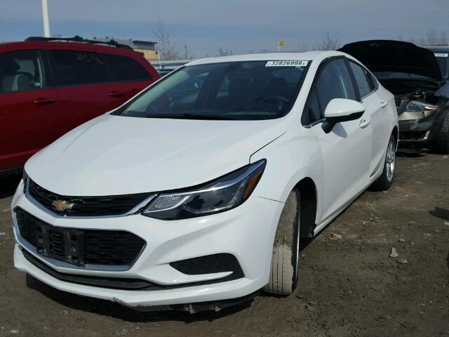 3G1BE5SM3HS536641 - 2017 CHEVROLET CRUZE LT WHITE photo 2