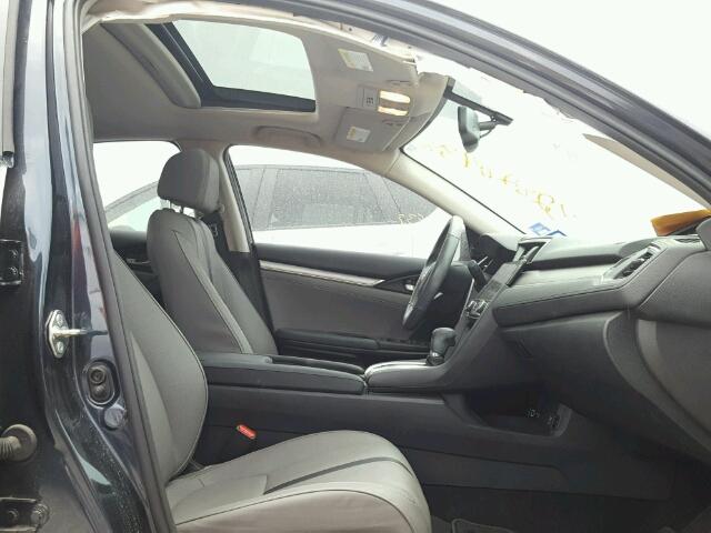 2HGFC1F74HH632925 - 2017 HONDA CIVIC EXL BLUE photo 5