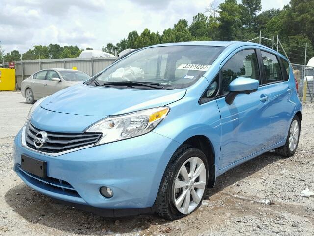 3N1CE2CP8FL445054 - 2015 NISSAN VERSA NO S BLUE photo 2