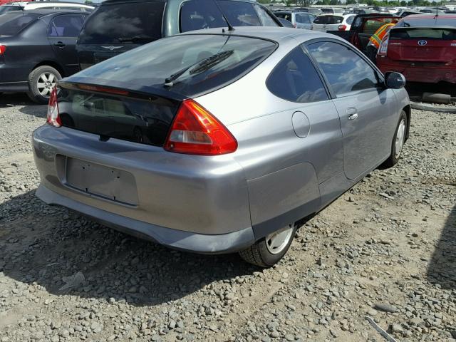 JHMZE14796S000760 - 2006 HONDA INSIGHT SILVER photo 4