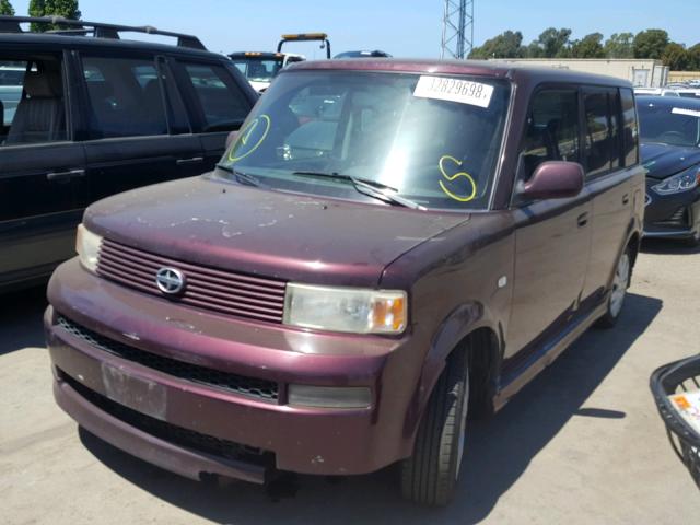 JTLKT324440134389 - 2004 TOYOTA SCION XB ბურგუნდია ფოტო 2