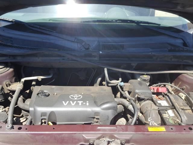 JTLKT324440134389 - 2004 TOYOTA SCION XB ბურგუნდია ფოტო 7
