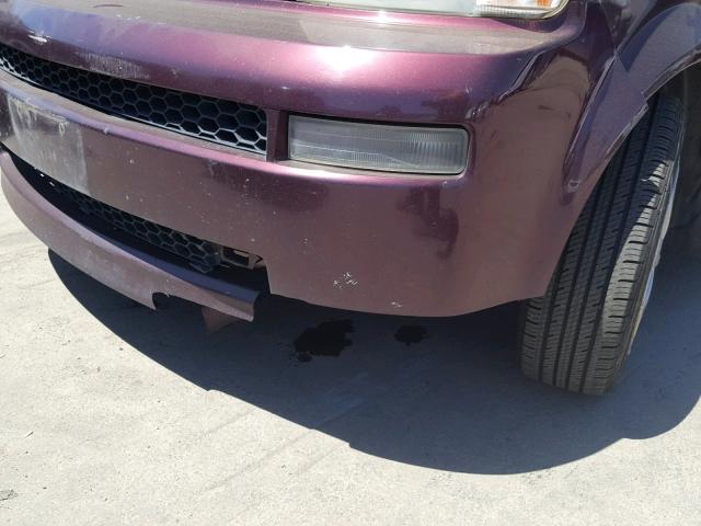 JTLKT324440134389 - 2004 TOYOTA SCION XB ბურგუნდია ფოტო 9