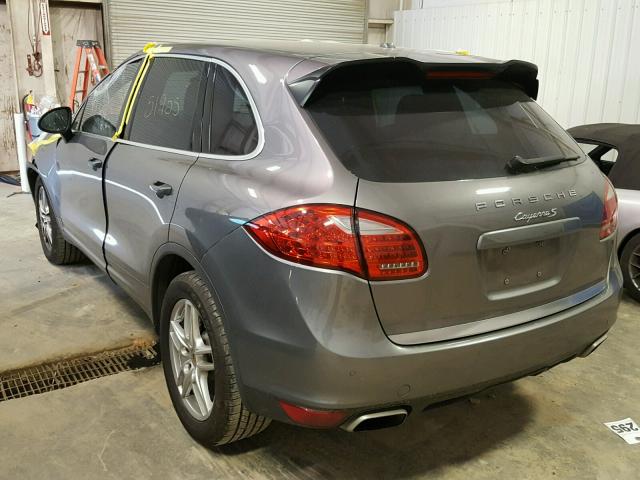 WP1AB2A21ELA55376 - 2014 PORSCHE CAYENNE S GRAY photo 3