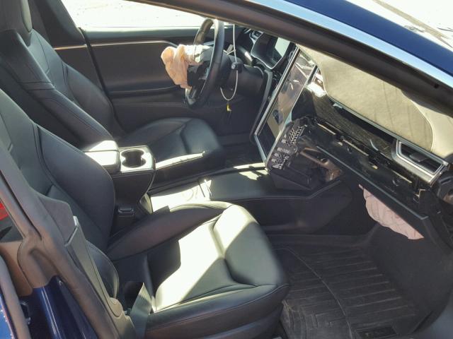 5YJSA1E21GF142570 - 2016 TESLA MODEL S BLUE photo 5