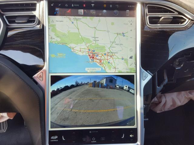 5YJSA1E21GF142570 - 2016 TESLA MODEL S BLUE photo 9