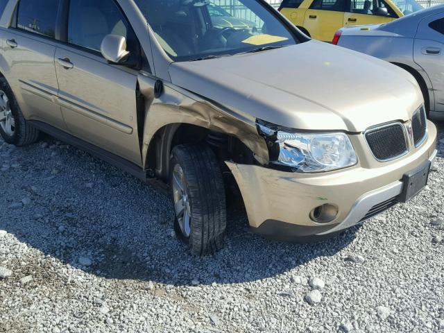 2CKDL63F166092708 - 2006 PONTIAC TORRENT GOLD photo 9