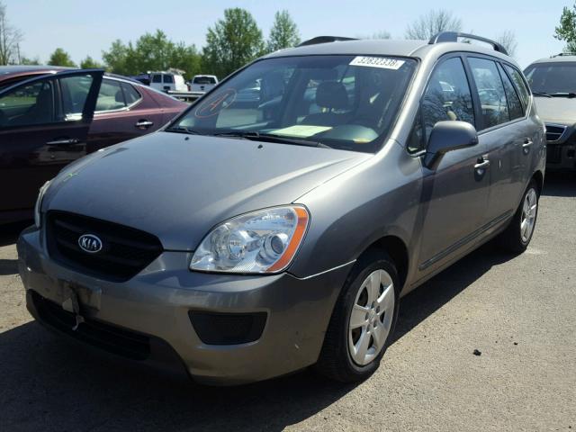 KNAFG528797221988 - 2009 KIA RONDO BASE GRAY photo 2