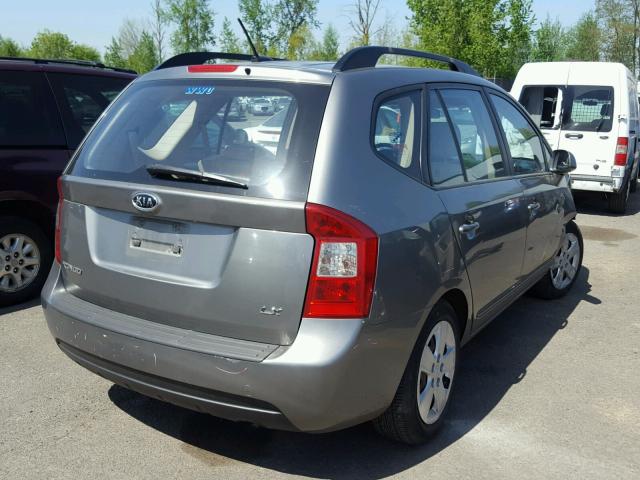 KNAFG528797221988 - 2009 KIA RONDO BASE GRAY photo 4