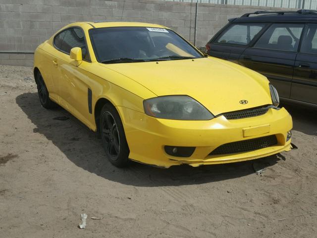 KMHHN65F46U202020 - 2006 HYUNDAI TIBURON GT YELLOW photo 1