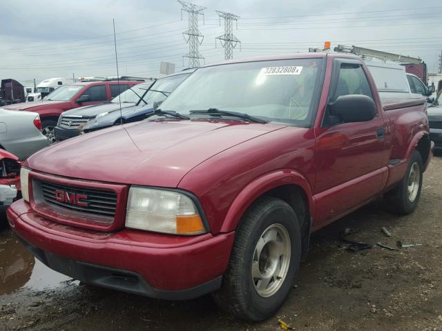 1GTCS1448Y8195384 - 2000 GMC SONOMA RED photo 2