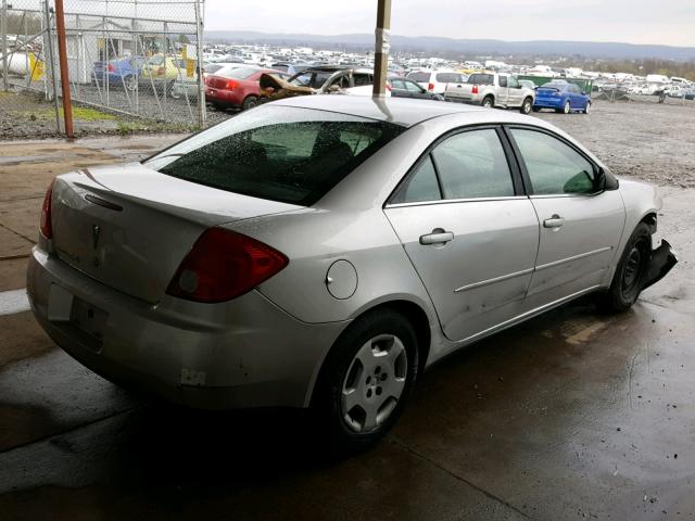 1G2ZF55B864261430 - 2006 PONTIAC G6 SE SILVER photo 4