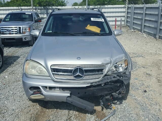 4JGAB57E54A510448 - 2004 MERCEDES-BENZ ML 350 GRAY photo 10