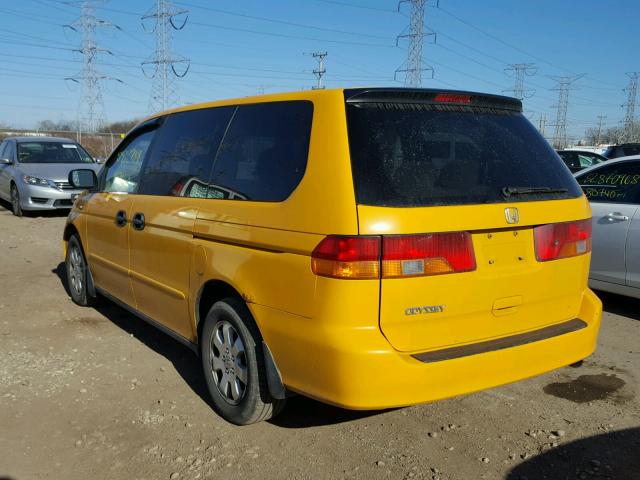 5FNRL18504B110090 - 2004 HONDA ODYSSEY LX YELLOW photo 3