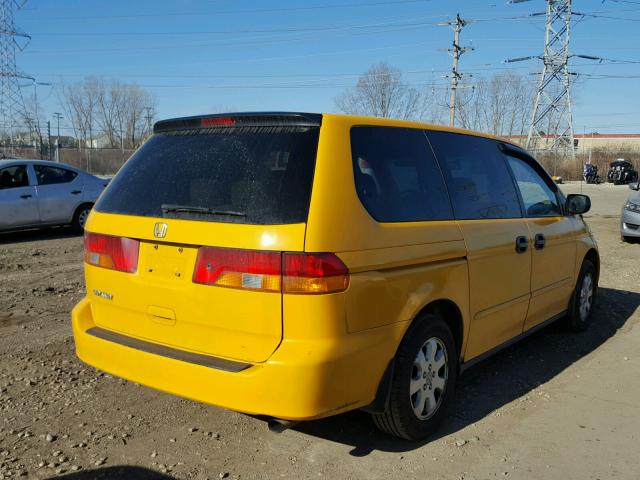 5FNRL18504B110090 - 2004 HONDA ODYSSEY LX YELLOW photo 4