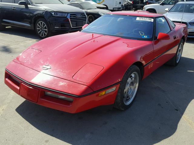 1G1YZ23J2L5802137 - 1990 CHEVROLET CORVETTE Z RED photo 2