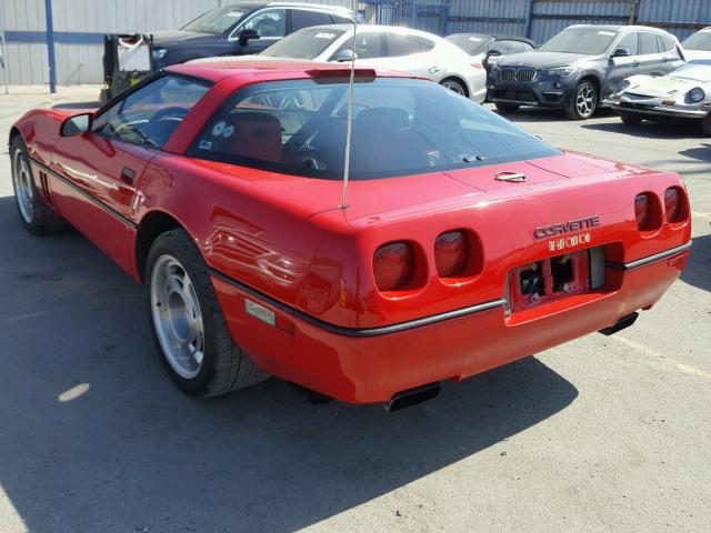 1G1YZ23J2L5802137 - 1990 CHEVROLET CORVETTE Z RED photo 3