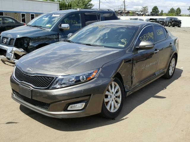 5XXGN4A71EG322428 - 2014 KIA OPTIMA EX GRAY photo 2