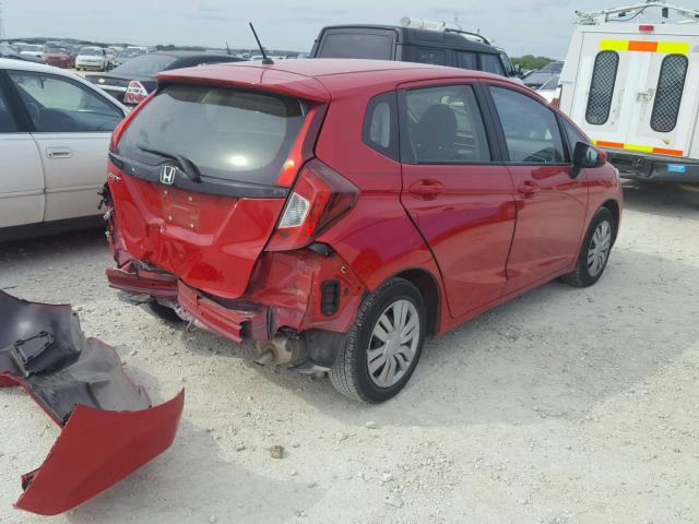 JHMGK5H55GX002672 - 2016 HONDA FIT LX RED photo 4