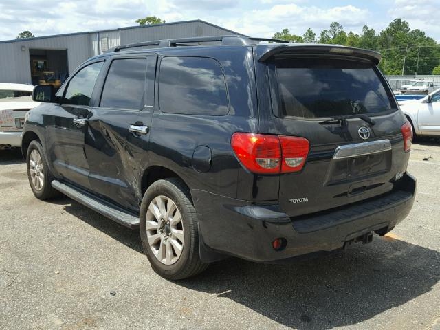 5TDBY67A78S017311 - 2008 TOYOTA SEQUOIA PL BLACK photo 3